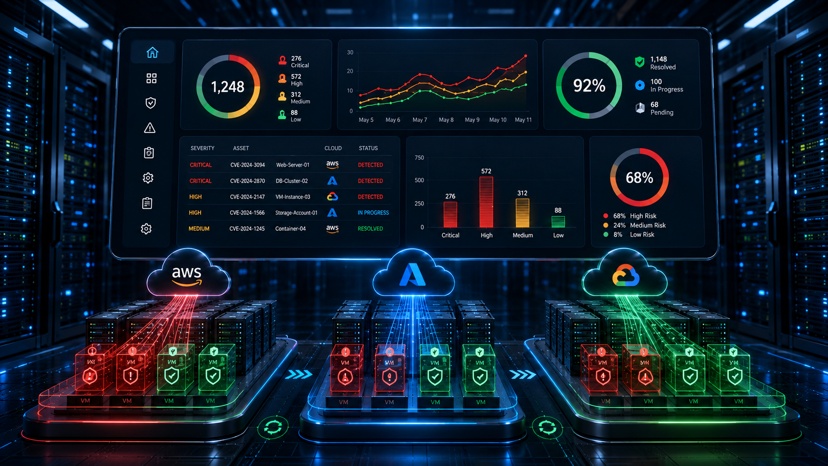 cross cloud vulnerability management architectures for automated infrastructure scanning